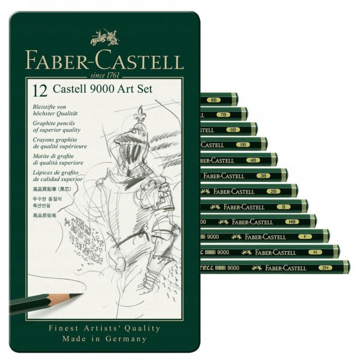 Олівці faber castell 9000 art 8b - 2h [12] — фото 13