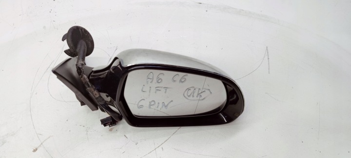 SPECCHIETTO RETROVISORE Destra Anteriore AUDI A6 C6 LIFT UK 6 PIN LZ9Y