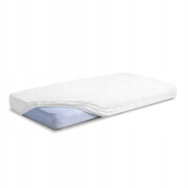 Froté prostěradlo s gumou 180x200 bílé Premium