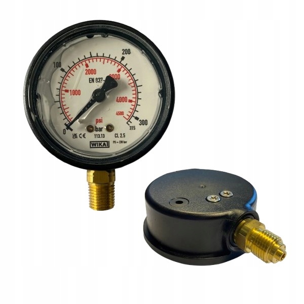 Manometr D50 0-315 bar 1/4" Ag Wika boční vstup