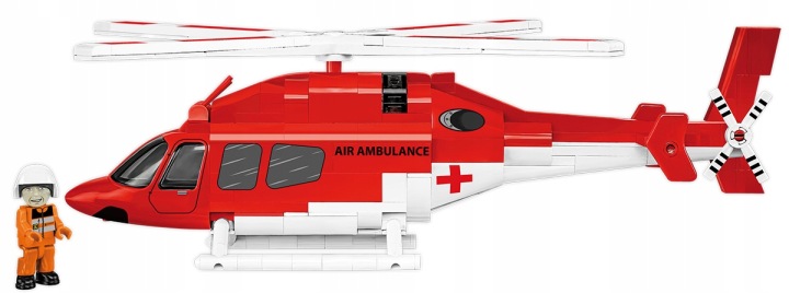 Конструктор COBI 26629 Гелікоптер Bell 407 Air Швидка допомога Служби рятувальні — фото 6