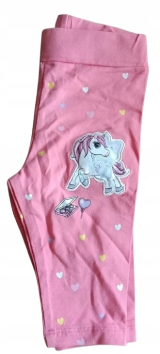 Legginsy dziecięce getry rybaczki róż — zdjęcie 4