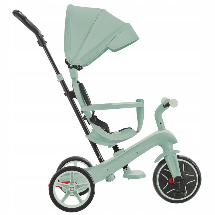 Велосипед триколісний Globber Explorer Trike 4 в 1 Еко Кокос зелений складаний — фото 12