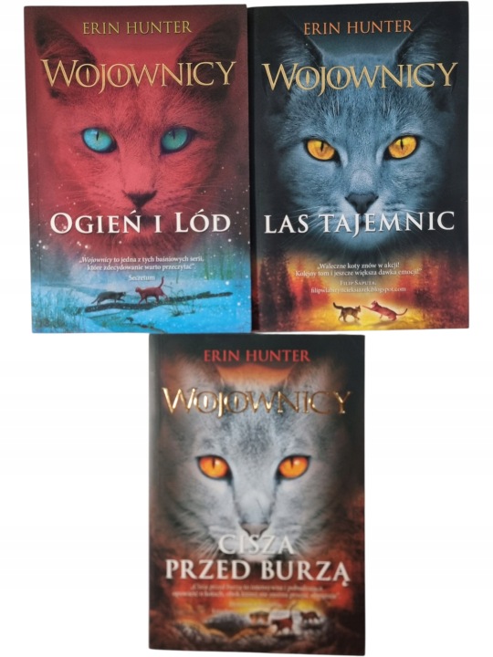 Zdjęcie egzemplarza: Wojownicy Tomy 2-4 / Erin Hunter zestaw książek