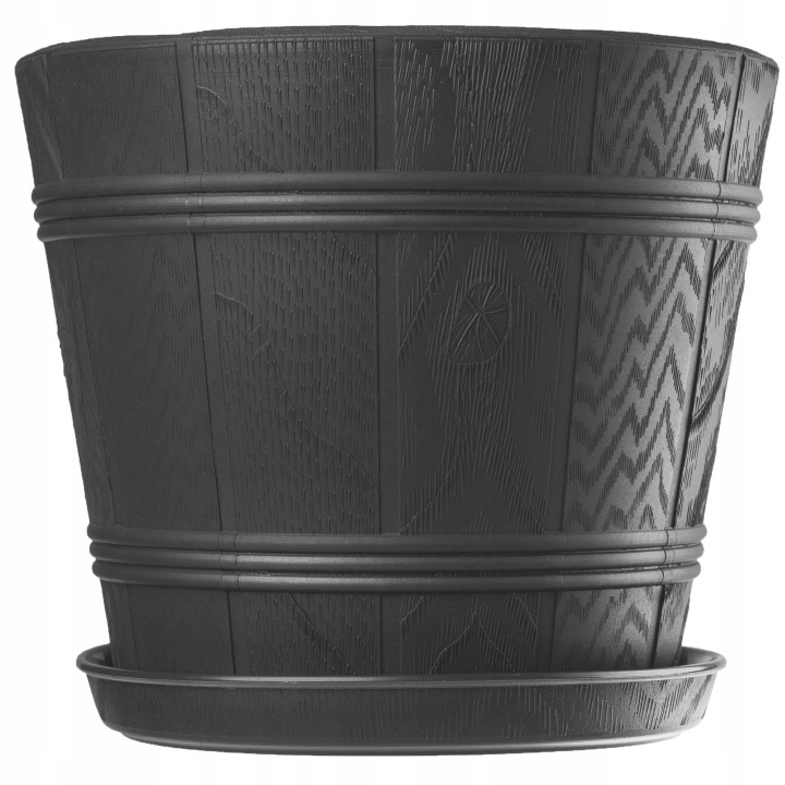 Květináč Obal Na Květináč Stojánek Grafit 42cm