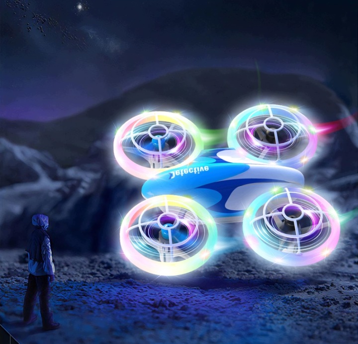 Міні дрон для дітей RC з LED 360° трюки іграшка ідеальний подарунок