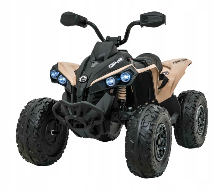 Великий Міцний Квадроцикл для дітей CAN-AM Maverick 24 Volt 4x200 Вт Хакі — фото 3