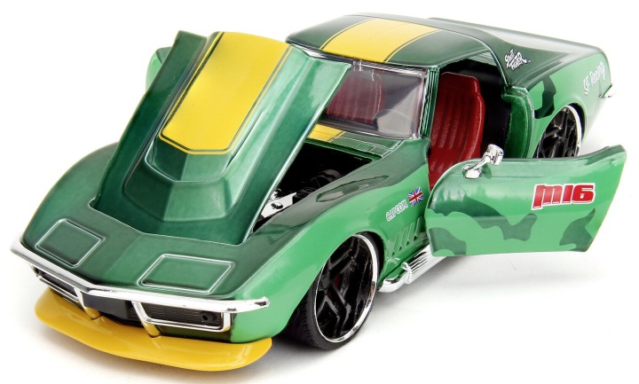 Автомобіль JADA TOYS Street Fighter 1969 Chevrolet Corvette ZL1 + фігурка — фото 5