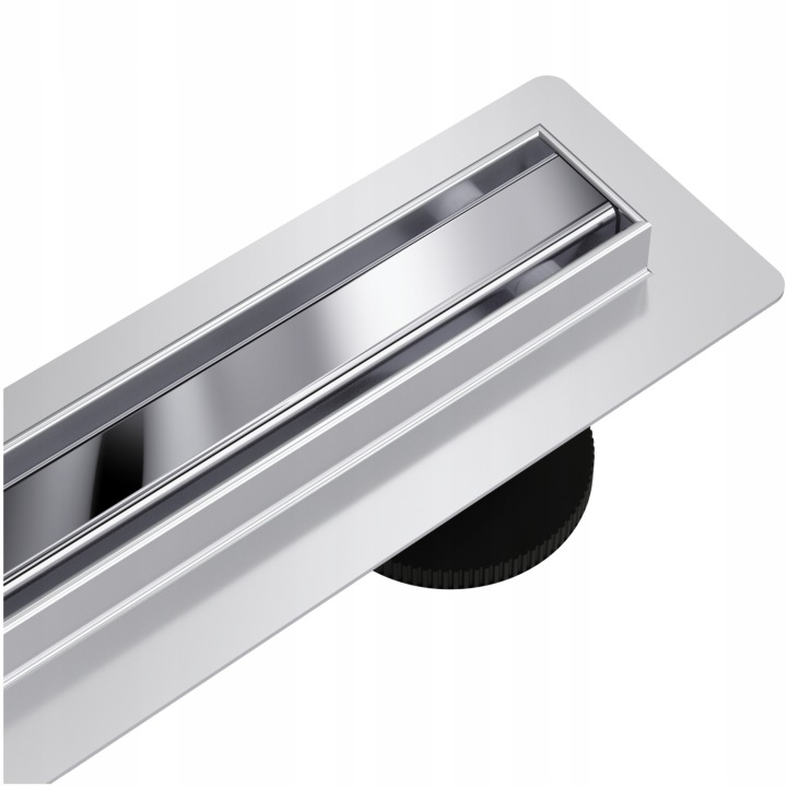 Aquauno Lineární Odtok 70 cm Zrcadlový Chrom Úzký Otočný Panel Sifon 49 L/