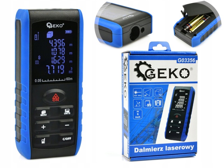 Laserový dálkoměr 60 m LCD Hd