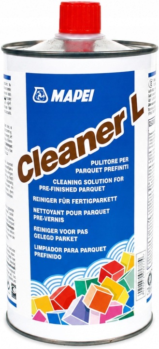 Mapei Cleaner L 1L – kapalina na odstraňování lepidla z parket a dřevěných podlah