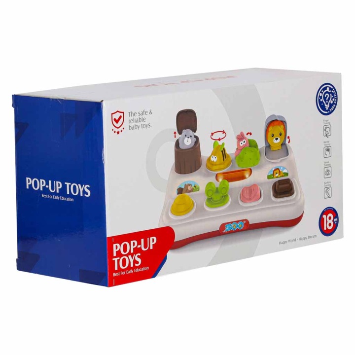 Іграшка розвивальна pop-up що вистрибують тваринки вогні звук — фото 10