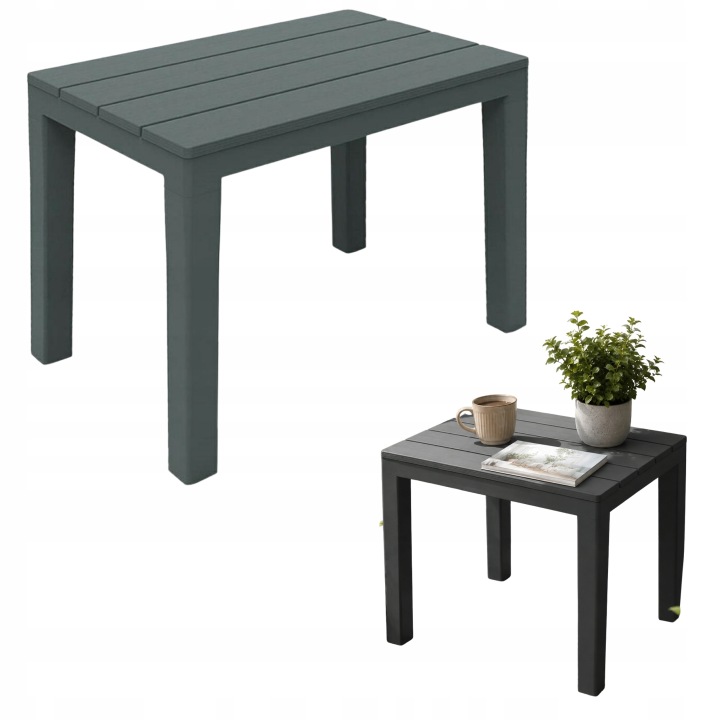 Balkonový stolek antracit 45x60 cm Sedák 120 kg na balkon Terasa