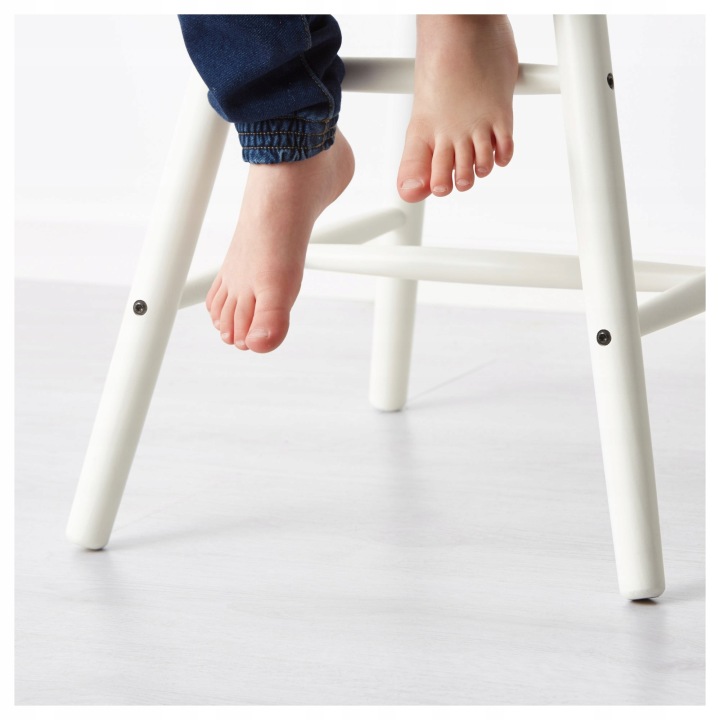 IKEA AGAM Стілець дитячий, білий — фото 3