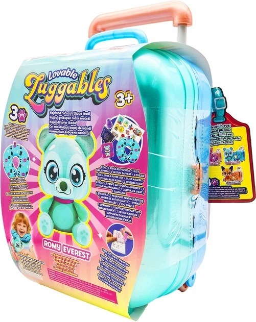 Валіза для дітей для ручної поклажі м'яка іграшка паспорт рогалик подушка дорожня — фото 3