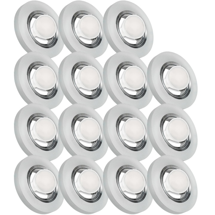15X Skleněná Zapuštěná Lampička S Velmi Silným Sklo 10W Led Žárovka