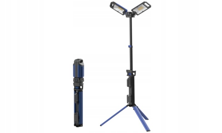 Akumulátorový Osvětlovací Stožár Led Lampa Hliníkový Stativ 2X30W 5000lm