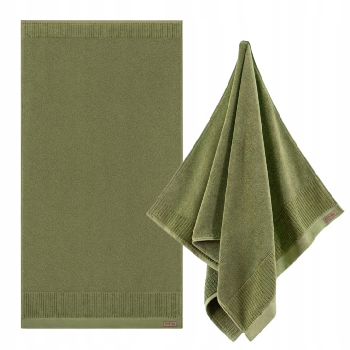 Zwoltex Porto Ručník velký silný bavlněný zelený 600g 70x140cm