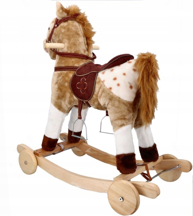 Adam Toys Конячка Mustang на полозах з колесами інтерактивний зі звуком 3+ — фото 8