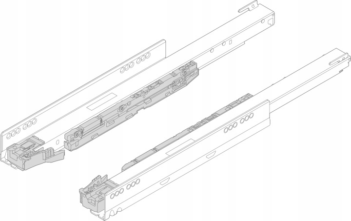 Blum 750.4501S vodicí lišta Legrabox 450 mm 40 kg