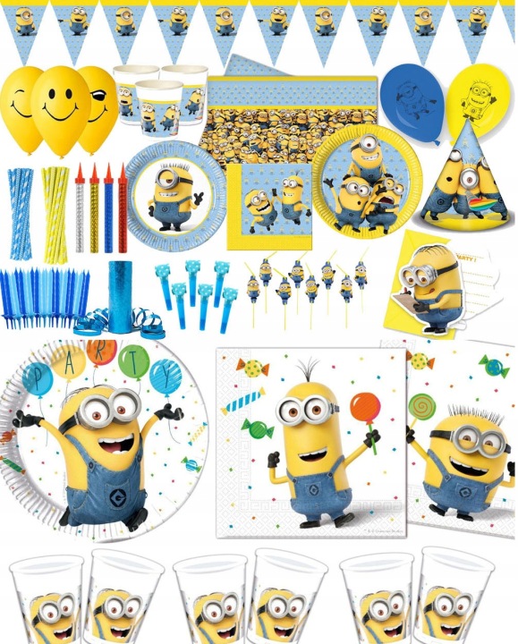 Тарілочки паперові Міньйони Minions 23 см 8 шт. День народження — фото 5