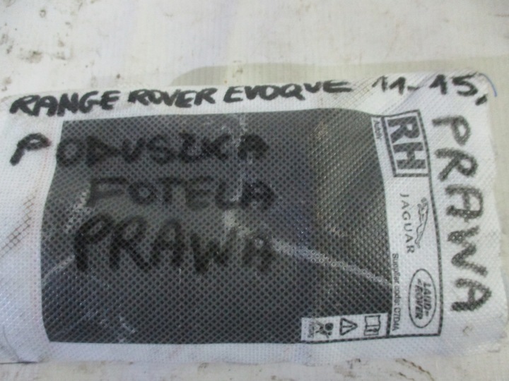seat airbag right Range Rover Evoque 11-15r