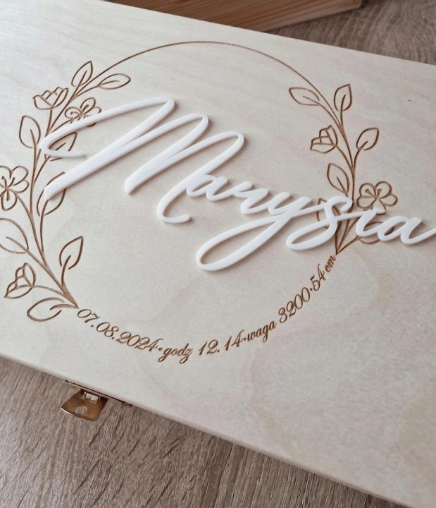 Коробка спогадів подарунок на хрещення день народження BABY SHOWER персоналізовані — фото 6