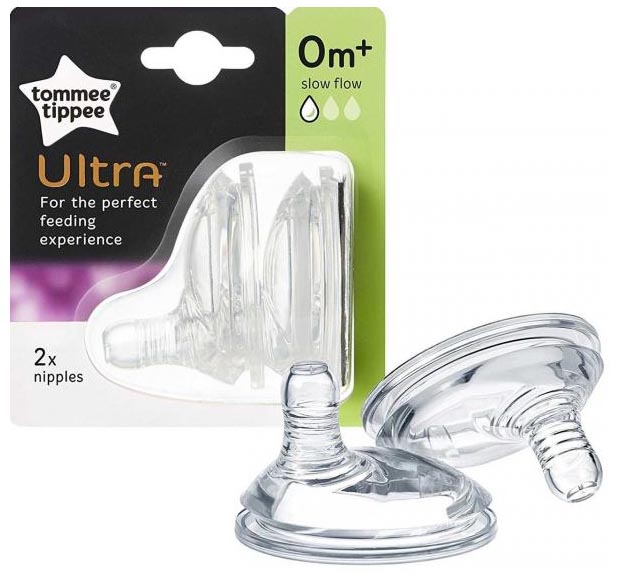 Соска Tommee Tippee Ультра 0 міс.+ з вільним потоки — фото 11