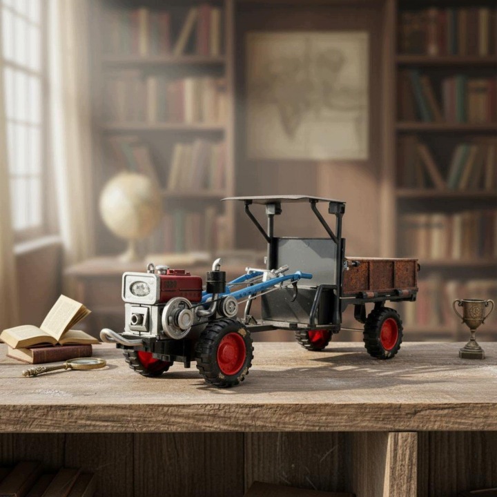 Модель крокуюча у масштабі 1:24 Distressed Finish Вінтаж Two Ретро Трактор Спрей — фото 4
