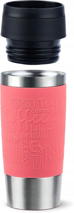 Emsa Travel Mug Classic – termohrnek, barva korálová, 0,36 l