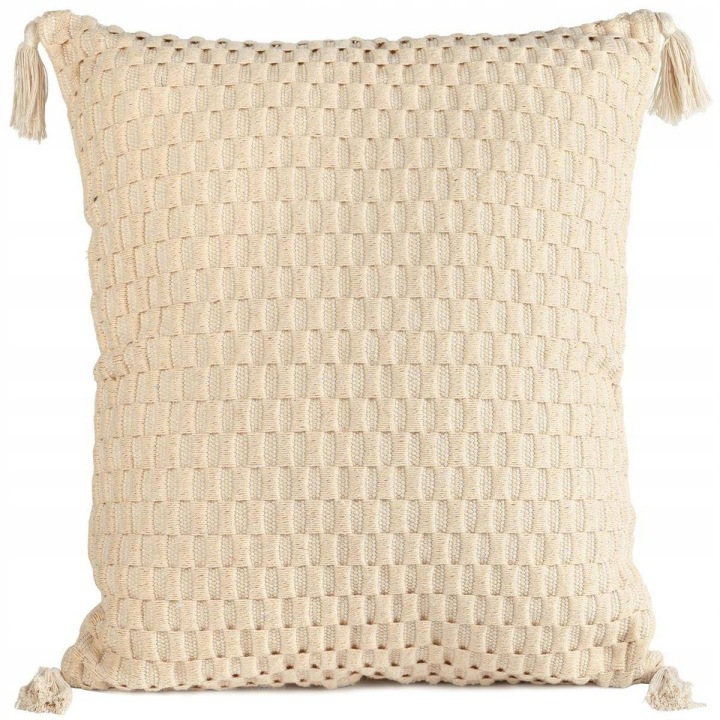 Povlak na polštář jeskyně SEVILLE4 dekorativní béžová 60x60 cm Boho Glamour
