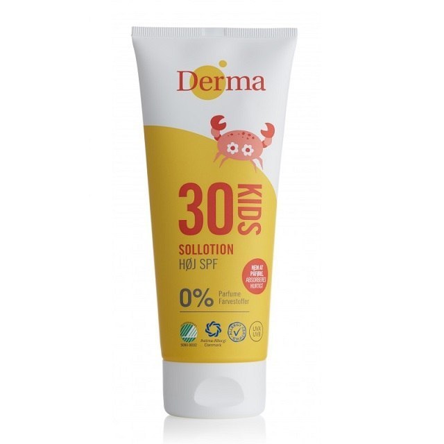 Крем сонячний Для Дітей SPF 30 сертиф. 200 мл Derma