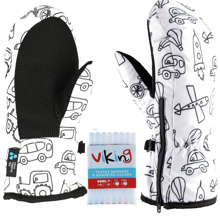 Дитячі Рукавиці Зимові VIKING Мотив Kids Mitten р. 5 + Фломастери — фото 3
