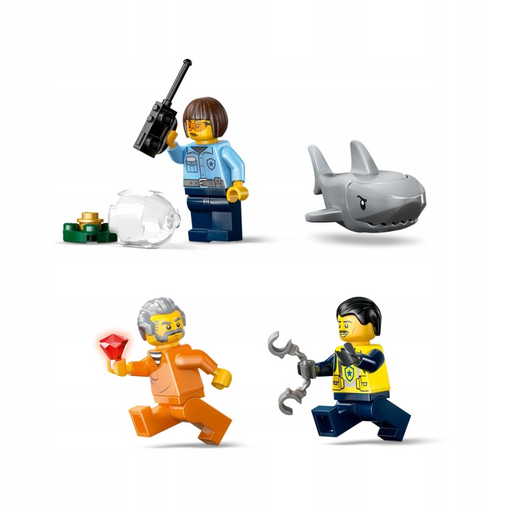 LEGO City Погоня човном поліцейською, іграшка для дітей 60456 — фото 4