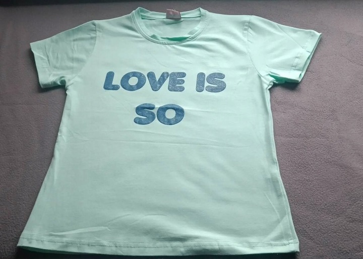 Bluzka t shirt dla dziewczynki bawełniana koszulka krótki rękaw — zdjęcie 40