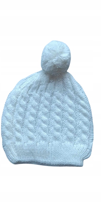 Czapka dzianiny pomponem Przejściowa — zdjęcie 4
