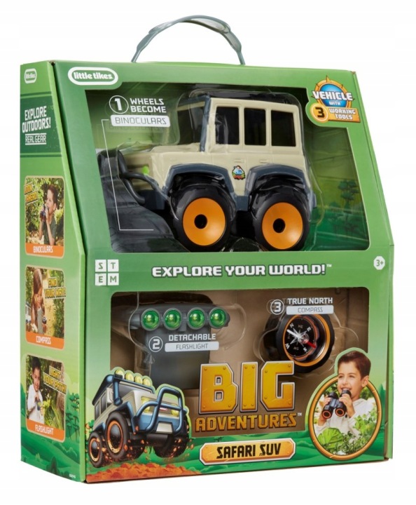 Авто JEEP BIG ADVENTURES сафарі всюдихідний + аксесуари ефекти світлові