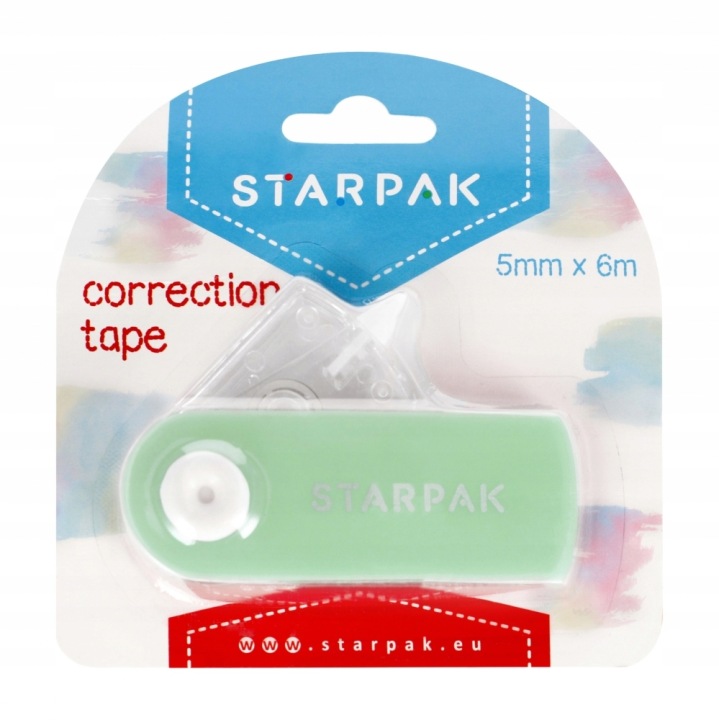 Коректор-стрічка 5mmx6mb pastel зелений STARPAK 507205
