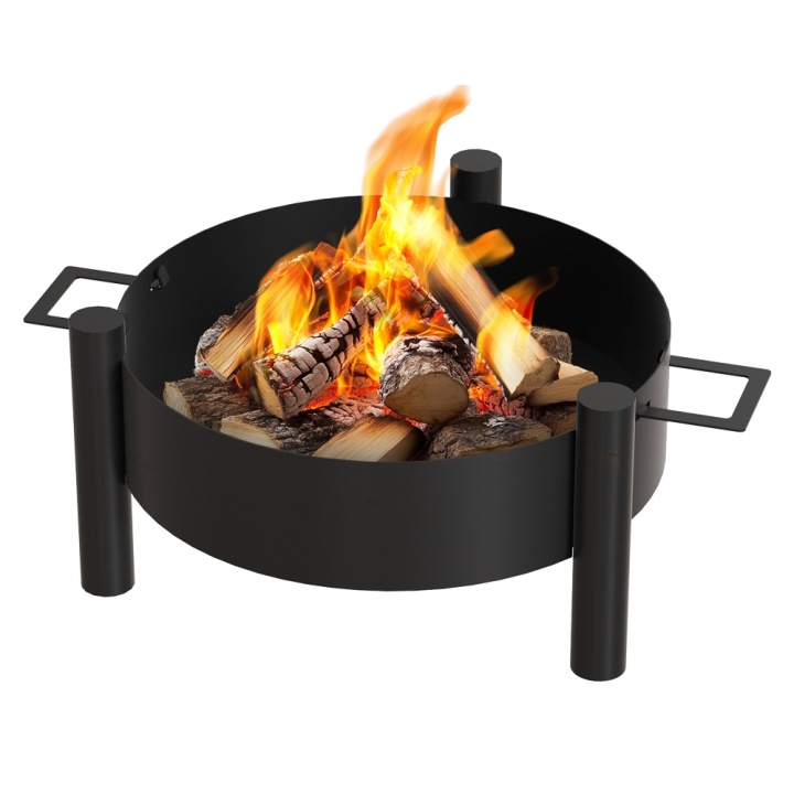 Zahradní ohniště gril Kratki 60cm Rotondo ocelové hluboké kulaté