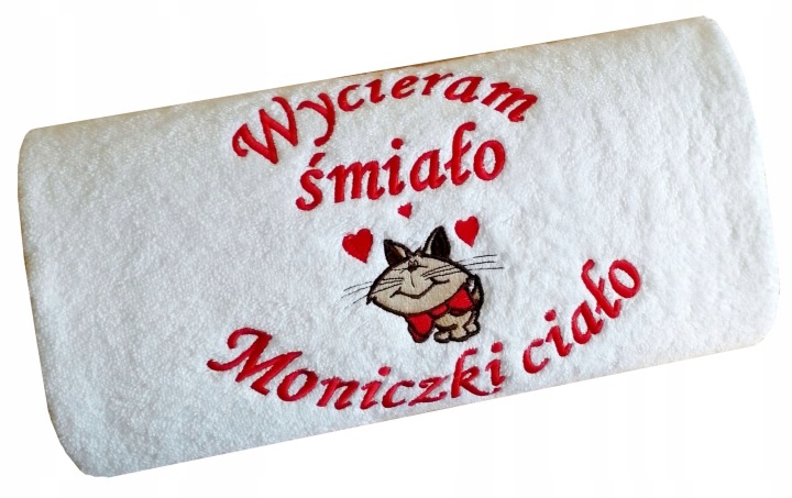 Dárek pro Dívku Manželky Valentýn den žen narozeniny Ručník s výšivkou