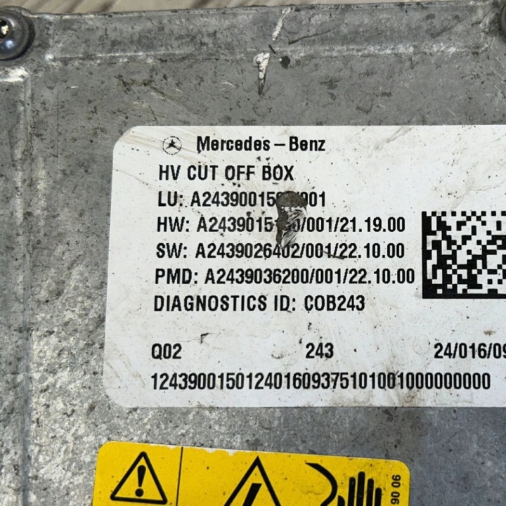 MERCEDES-BENZ EQB INVERTER/PROCESUL DE PRETARE Zzoemcodez 9