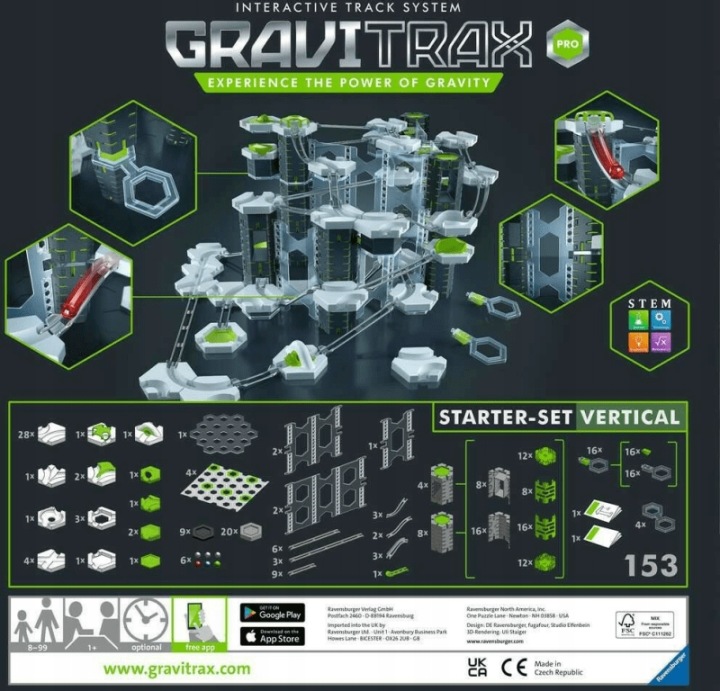 Ravensburger GraviTrax Pro Стартовий Вертикальний Конструктор — фото 14
