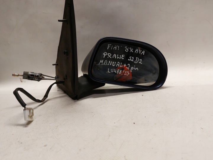 SPECCHIETTO RETROVISORE Destro FIAT BRAVA manuale + 2 PIN