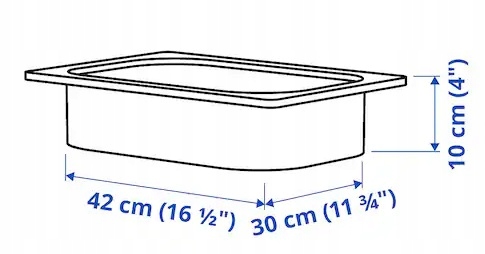 IKEA TROFAST контейнер 42x30x23 см білий — фото 8
