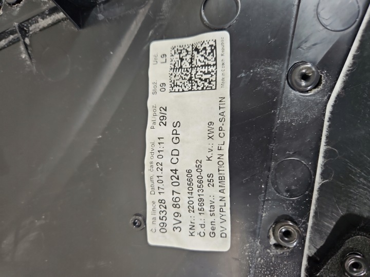 STRAIGHT DOOR PASSAGER SKODA SUPERB III Zzoemcodez 8