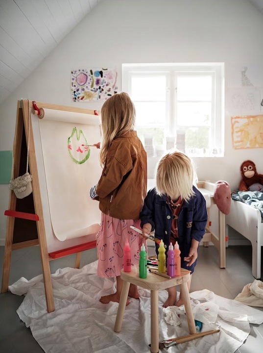 IKEA Маленька мольберт Дошка крейдова чорна/біла — фото 5
