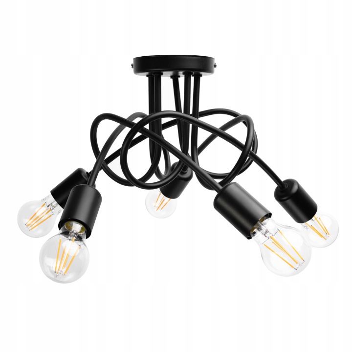 Závěsná Stropní Lampa Loft 5xE27 Industriální do kuchyňského pokoje