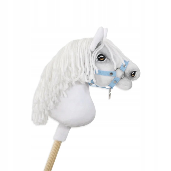 Недоуздок для коня Hobby Horse універсальний A4 і A5 що застібається - блакитний — фото 3