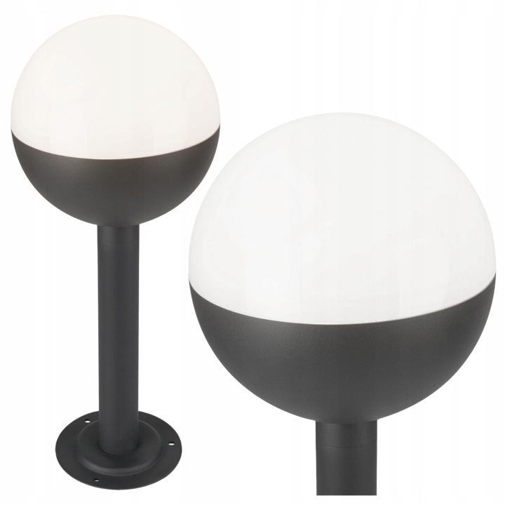 Zahradní Led lampa Stojací venkovní lampa Kula E27 IP44 50 cm Černá Ulsa