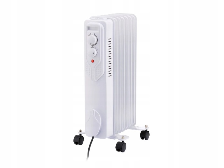 Olejový radiátor SilverCrest Sor 1500 G4 7 žeber, 1500 W, bílý
